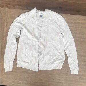 NWOT Old Navy White Open Cardigan
